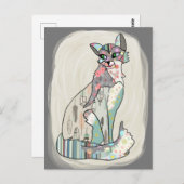 Katzenschönheit Postkarte (Vorne/Hinten)