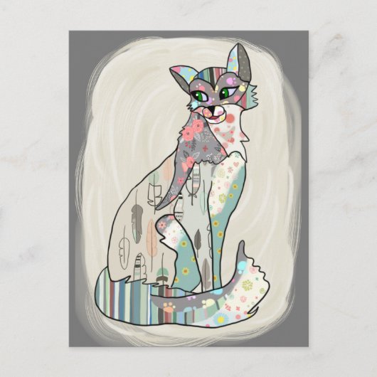 Katzenschönheit Postkarte (Vorderseite)