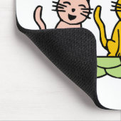 Katzenschreie und Geschenke singen Mousepad (Ecke)