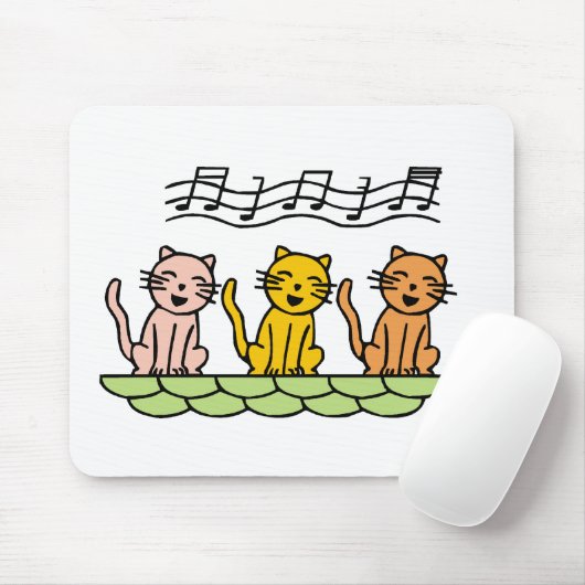 Katzenschreie und Geschenke singen Mousepad (Mit Mouse)