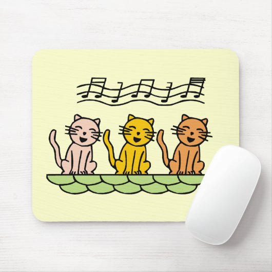 Katzenschreie und Geschenke singen Mousepad (Mit Mouse)