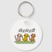 Katzenschreie und Geschenke singen Schlüsselanhänger (Vorderseite)