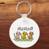 Katzenschreie und Geschenke singen Schlüsselanhänger (Vorderseite)
