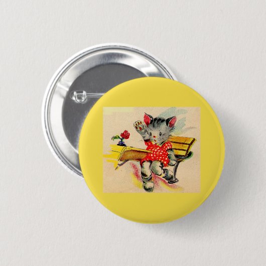 Katzenschüler Button (Vorne & Hinten)