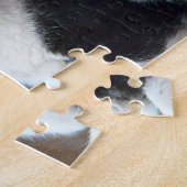 Katzenschwarz und Weiß Puzzle (Seite)