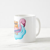 Katzenschwimmbad Sommervillen | Katzenliebhaber Kaffeetasse (VorderseiteRechts)