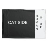 Katzenseite, Fall des menschlichen Kissens Kissenbezug (Rückseite)