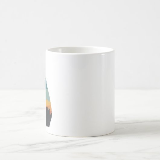 KatzenSilhouette verblasst Kaffeetasse (Mittel)