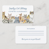 Katzensitzung Visitenkarte (Vorne/Hinten)