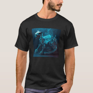 Katzenskelett unter Wasser T-Shirt
