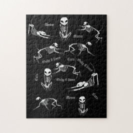 Katzenskelettpuzzlespiel Puzzle