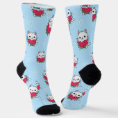 Katzensocken für Cartoon | Niedliche und gemütlich Socken (Gewinkelt)