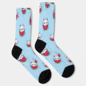 Katzensocken für Cartoon | Niedliche und gemütlich Socken (Rechts)