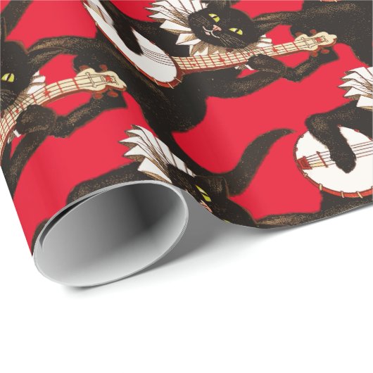 Katzenspiel Banjo Thunder_Cove Geschenkpapier (Rolleneckpunkt)