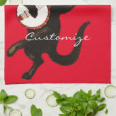 Katzenspiel Banjo Thunder_Cove Geschirrtuch (Gefaltet)