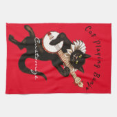 Katzenspiel Banjo Thunder_Cove Geschirrtuch (Horizontal)