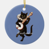 Katzenspiel Banjo Thunder_Cove Keramik Ornament (Vorne)