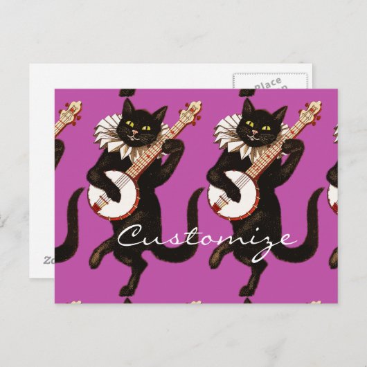 Katzenspiel Banjo Thunder_Cove Postkarte (Vorne/Hinten)