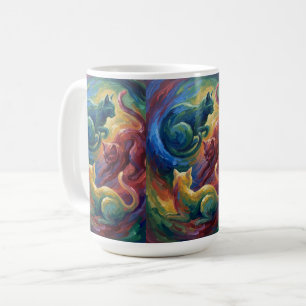 Katzenspiel - Ein Abstraktes Kaffeetasse