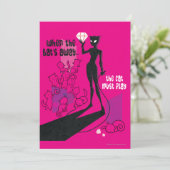 Katzenspiel Einladung (Stehend Vorderseite)