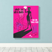 Katzenspiel Leinwanddruck (Insitu (Holzboden))