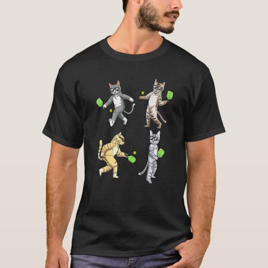 Katzenspiel Pickleball T-Shirt (Vorderseite)
