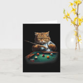 Katzenspielbecken Billard Coole Funny Cats Männer  Karte (Gelbe Blume)