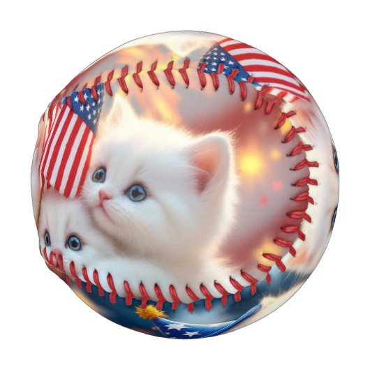 Katzenspielzeit baseball (Rückseite Links)