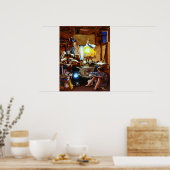 Katzenspielzeug - Print oder Poster (Küche)