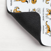 Katzensprache, lustiges Katzen Kitten, Liebe Katze Mousepad (Ecke)