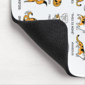 Katzensprache, lustiges Katzen Kitten, Liebe Katze Mousepad (Ecke)