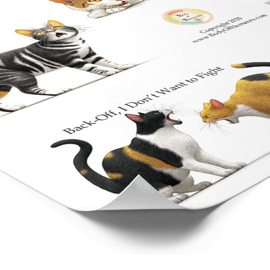 Katzensprache Poster (Ecke)