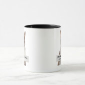 Katzenspruch mit Sarkasmus Minimal Art Tasse (Zentrum)