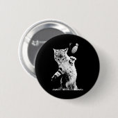 Katzensprung Grenade Funny Kitty Cat Grenade Szene Button (Vorne & Hinten)