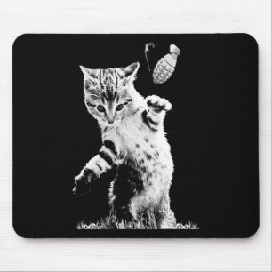 Katzensprung Grenade Funny Kitty Cat Grenade Szene Mousepad