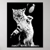 Katzensprung Grenade Funny Kitty Cat Grenade Szene Poster (Vorne)