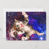 Katzensprung im Weltraum Einladung (Rückseite)