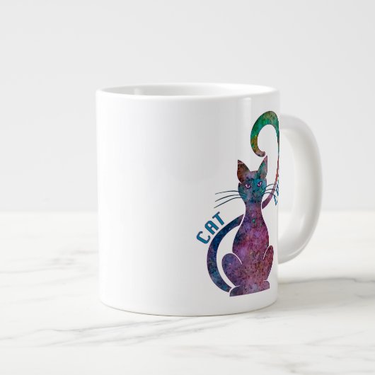 Katzensprung Jumbo-Tasse (Vorderseite Rechts)