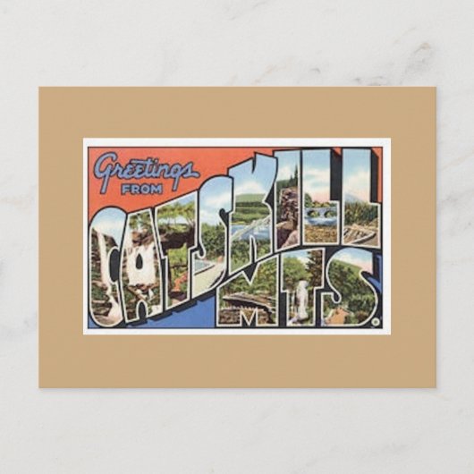 Katzensprung. Vintage Postkarte (Vorderseite)