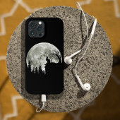 Katzenständer auf gebirgshängigem Halloween-Mond Case-Mate iPhone Hülle