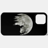 Katzenständer auf gebirgshängigem Halloween-Mond Case-Mate iPhone Hülle (Rückseite (Horizontal))
