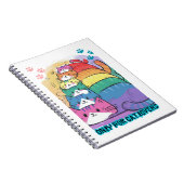 Katzenstapel Notizblock (Rechte Seite)