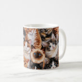 Katzenstoff-Tasse Kaffeetasse (VorderseiteRechts)