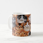 Katzenstoff-Tasse Kaffeetasse (Vorderseite Links)