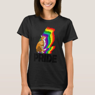 Katzenstolz Katzen Regenbogenfarbe Katze Kätzchen  T-Shirt
