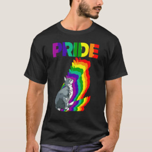 Katzenstolz Katzen Regenbogenfarbe Katze Kätzchen  T-Shirt