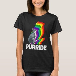Katzenstolz Purride Katzen Regenbogenfarbe Katze K T-Shirt
