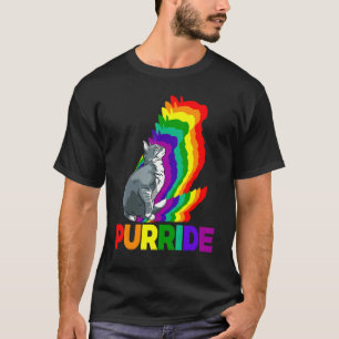 Katzenstolz Purride Katzen Regenbogenfarbe Katze K T-Shirt