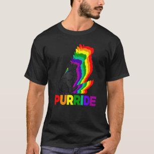 Katzenstolz Purride Katzen Regenbogenfarbe  Katze  T-Shirt