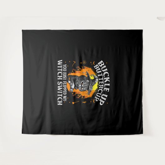 Katzenstopper, den du gerade Gedreht hast Wandteppich (Vorderseite (Horizontal))